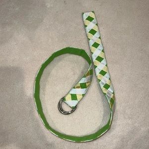 Green and Yellow Ribbon Belt